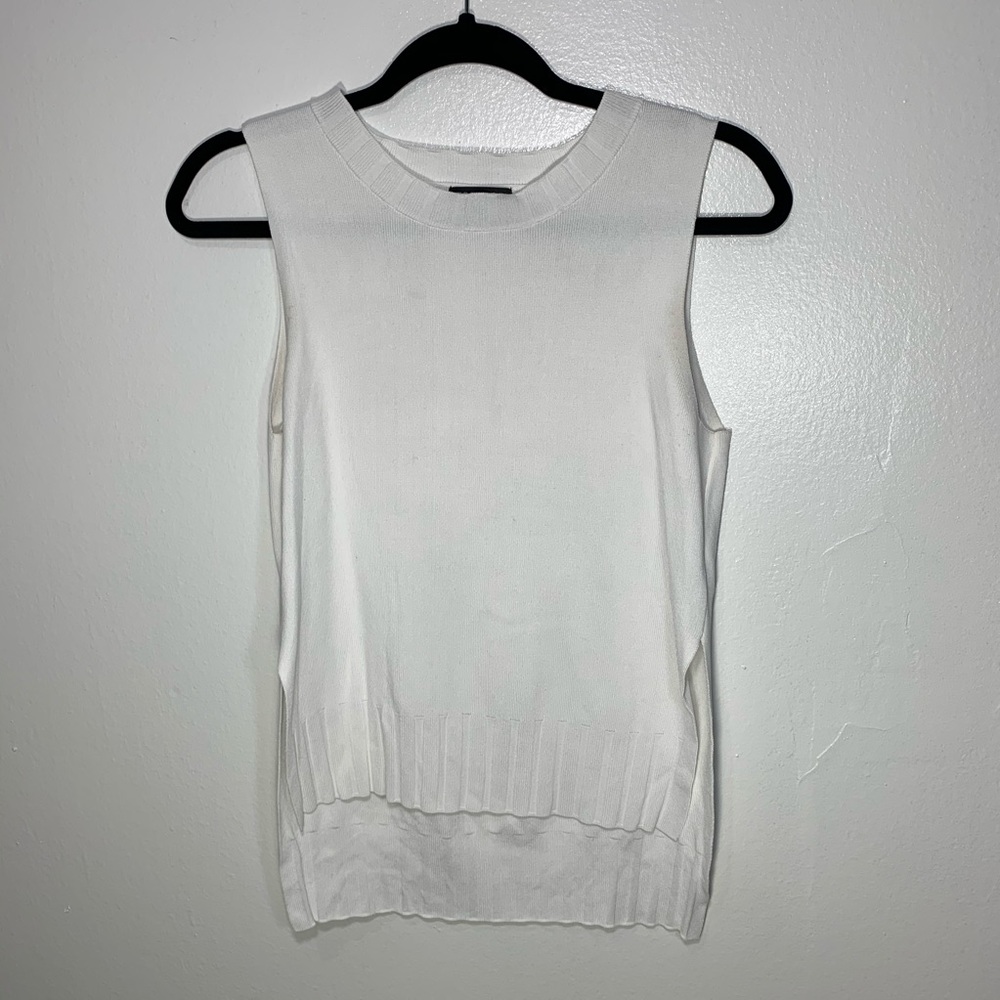 Topshop high low sleeveless blouse